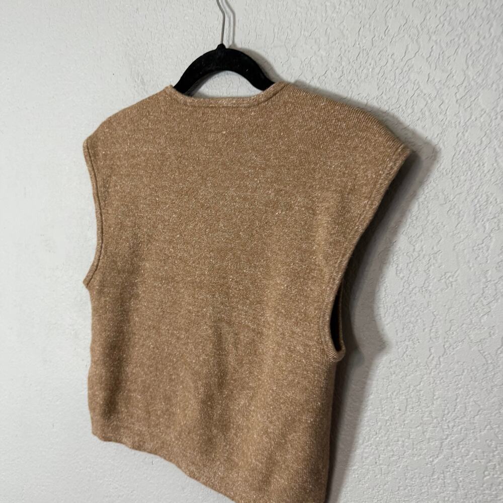 J.Crew‎ Sweater shell with buttons in merino-linen blend Size Large - Picture 4 of 8